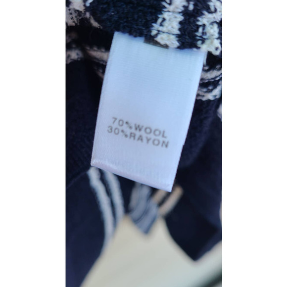 ST.JOHN Striped Wool Blend Cardigan Small - Picture 6 of 6